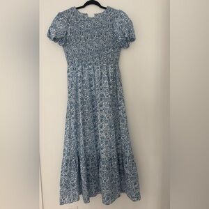 Floral Blue Nursing Friendly Dress